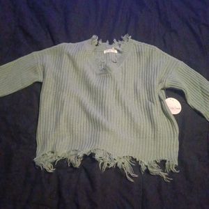 Women's crew cut sweater